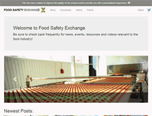 Tablet Screenshot of foodsafetyexchange.com